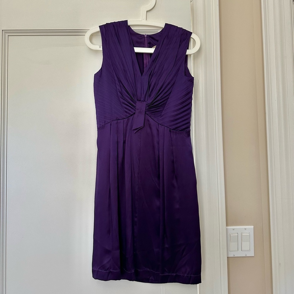See by Chloe Silky Purple Tie Dress